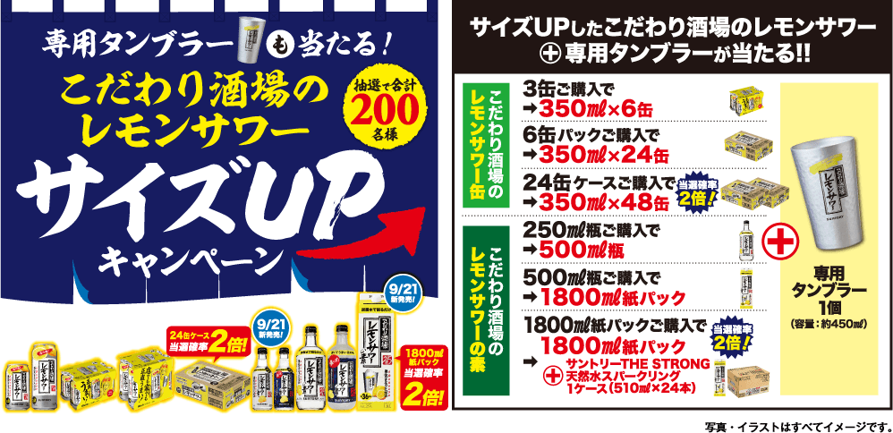 こだわり酒場のレモンサワーサイズUPキャンペーン